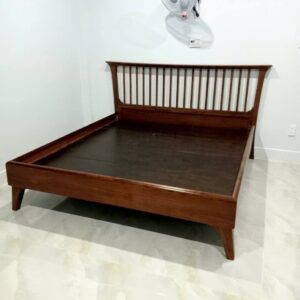 giường gỗ walnut 1m6